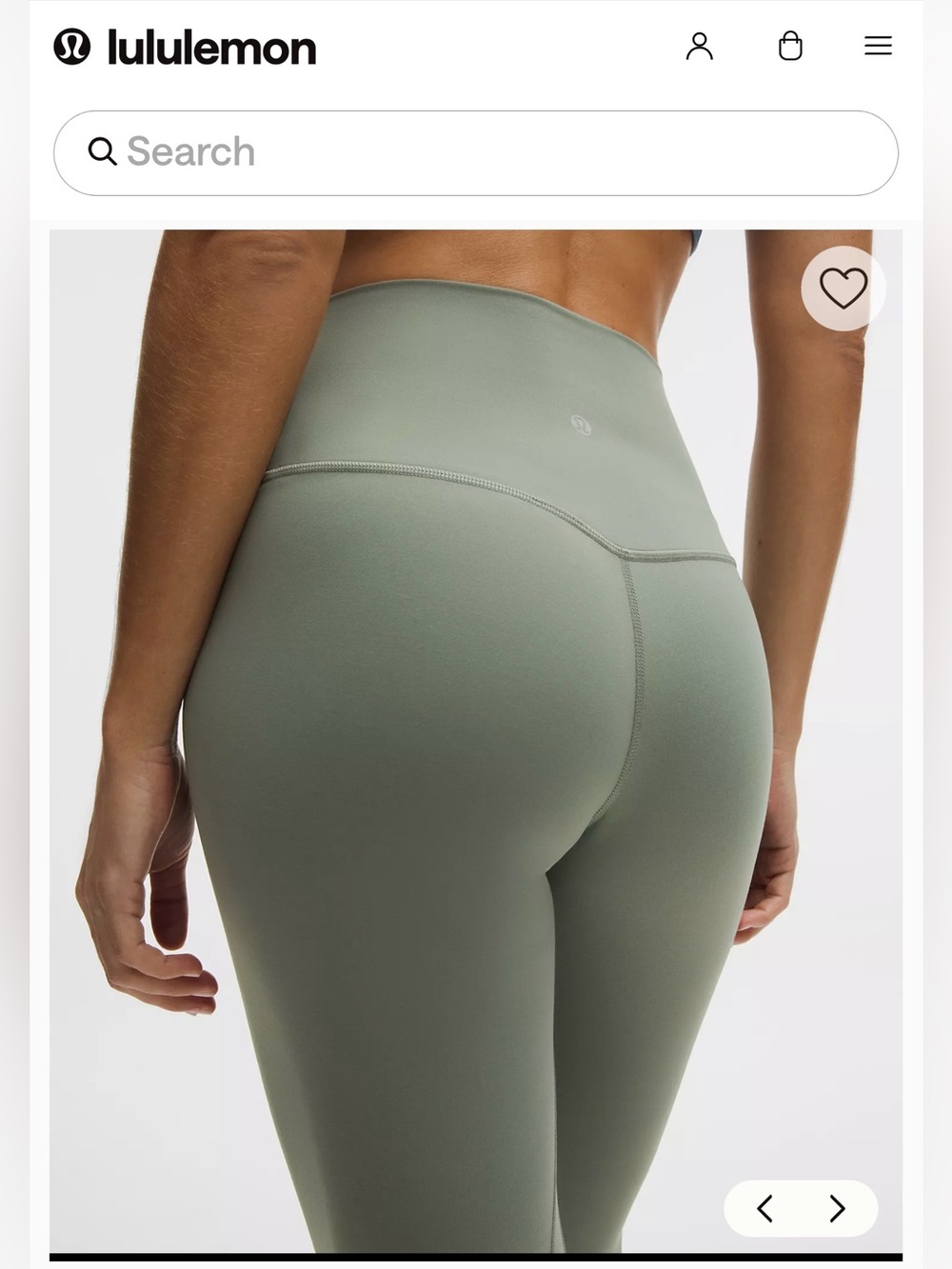 lululemon athletica Align no line High-Rise Leggings in Sage Green